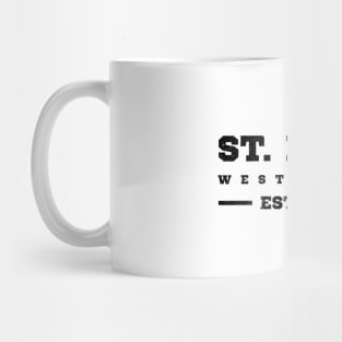 St Lucia Estb 1979 West Indies Patriotic Design Mug